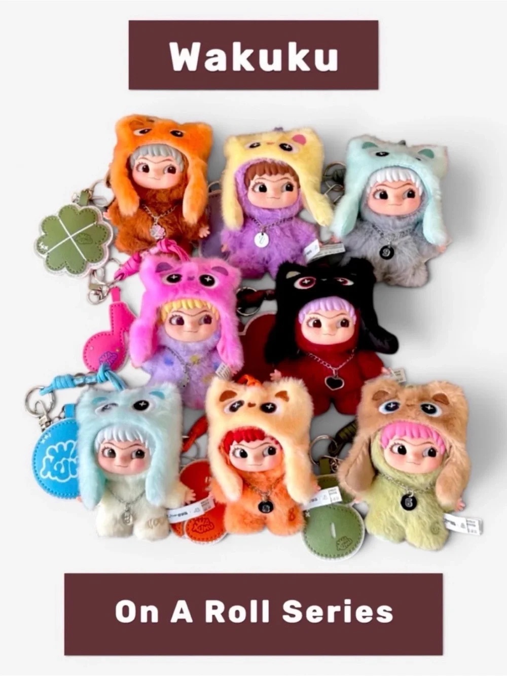 🎯Wakuku On A Roll Series Vinyl Plush Blind Box